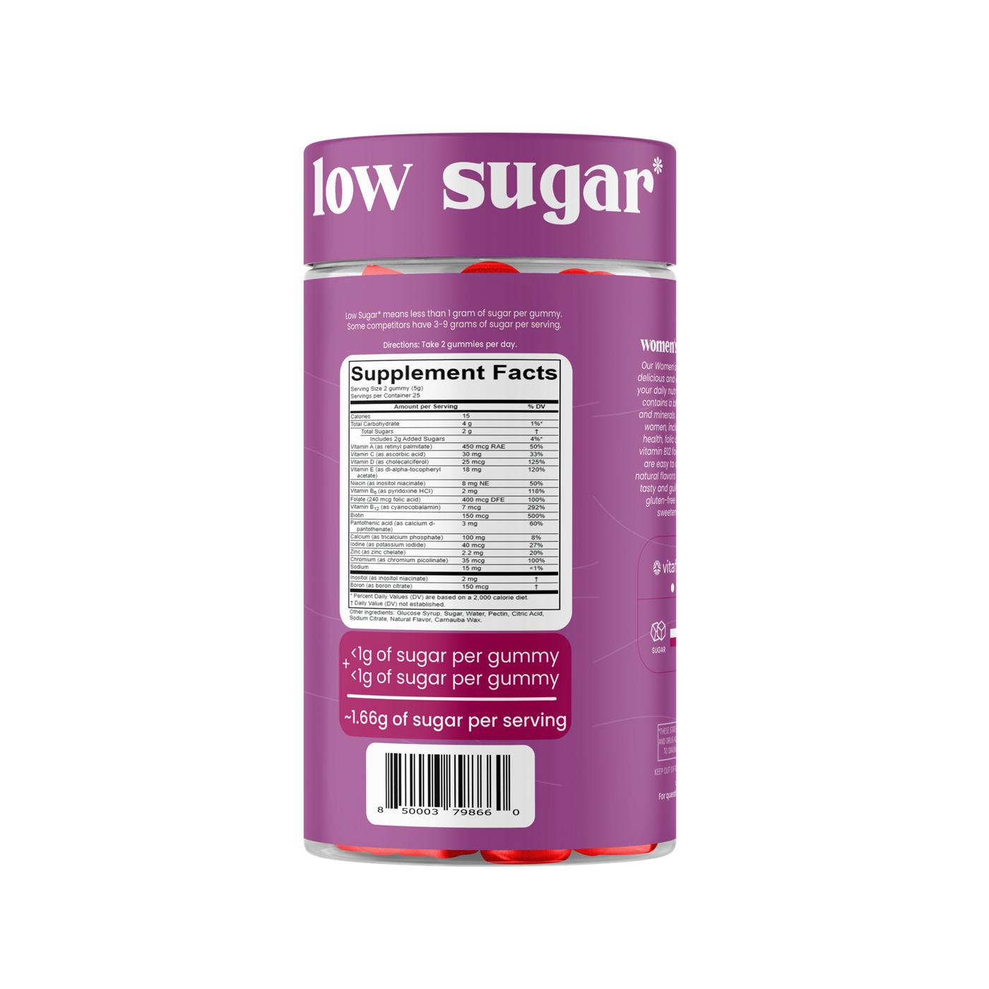 Vitafive Low Sugar Women's Multi Gummies - Strawberry; image 2 of 2