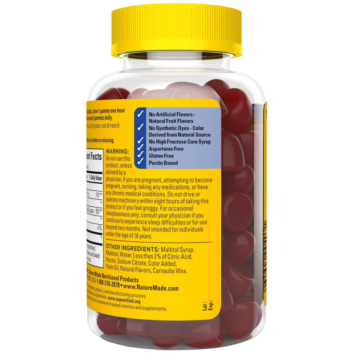 Nature Made Zero Sugar Melatonin Gummies - Mixed Berry; image 2 of 4