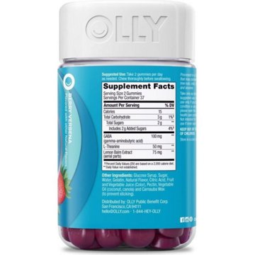 OLLY Goodbye Stress GABA, L-Theanine & Lemon Balm Gummies - Berry