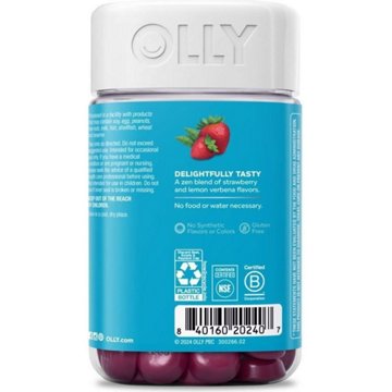 OLLY Goodbye Stress GABA, L-Theanine & Lemon Balm Gummies - Berry
