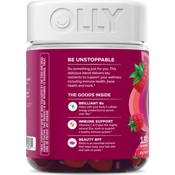 OLLY Women's Multivitamin Biotin & Folic Acid Gummies - Berry, 130 ct
