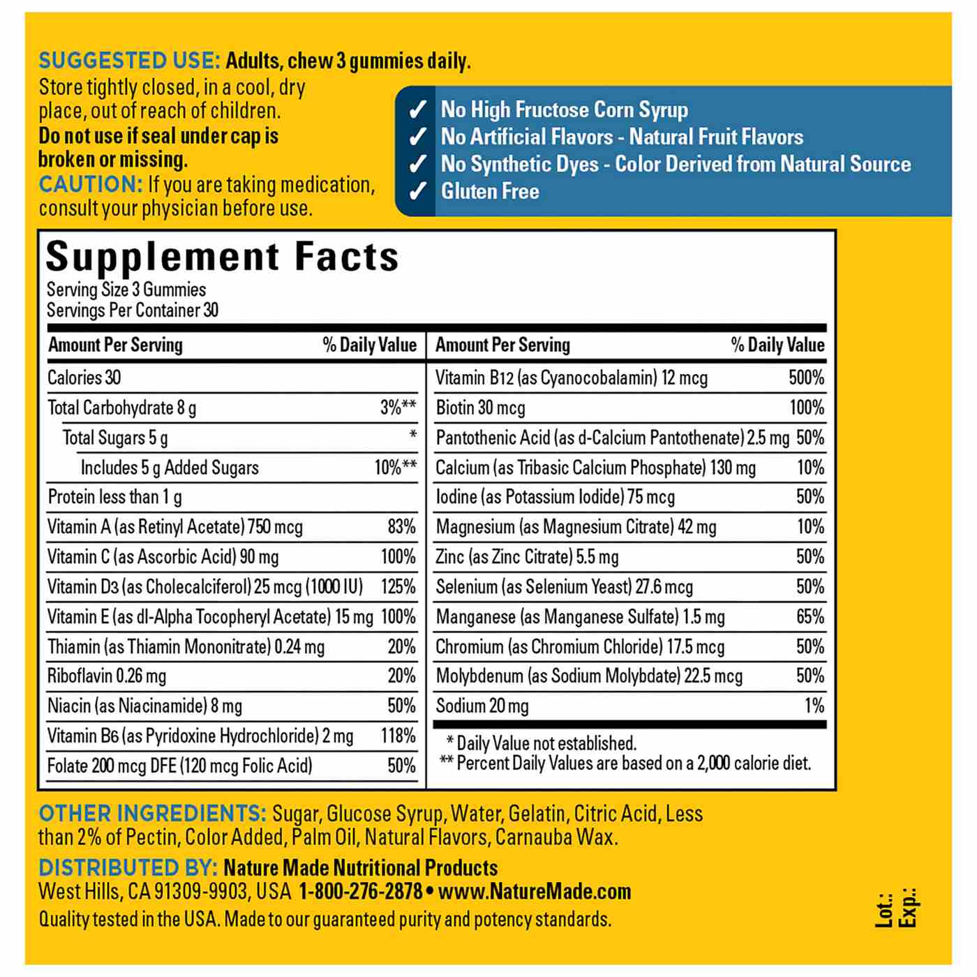 Nature Made Advanced Multi For Him Gummies - Mixed Berry; image 2 of 4