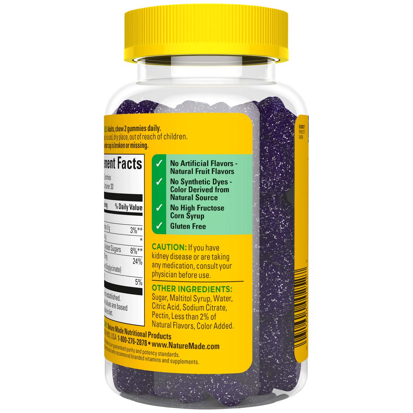 Nature Made High Absorption Magnesium Glycinate Gummies - Mixed Berry; image 4 of 4