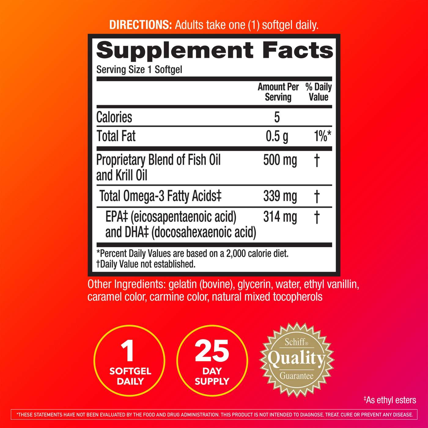 MegaRed Advanced 4 in 1 Omega-3s Fish & Krill Oil Softgels; image 4 of 8