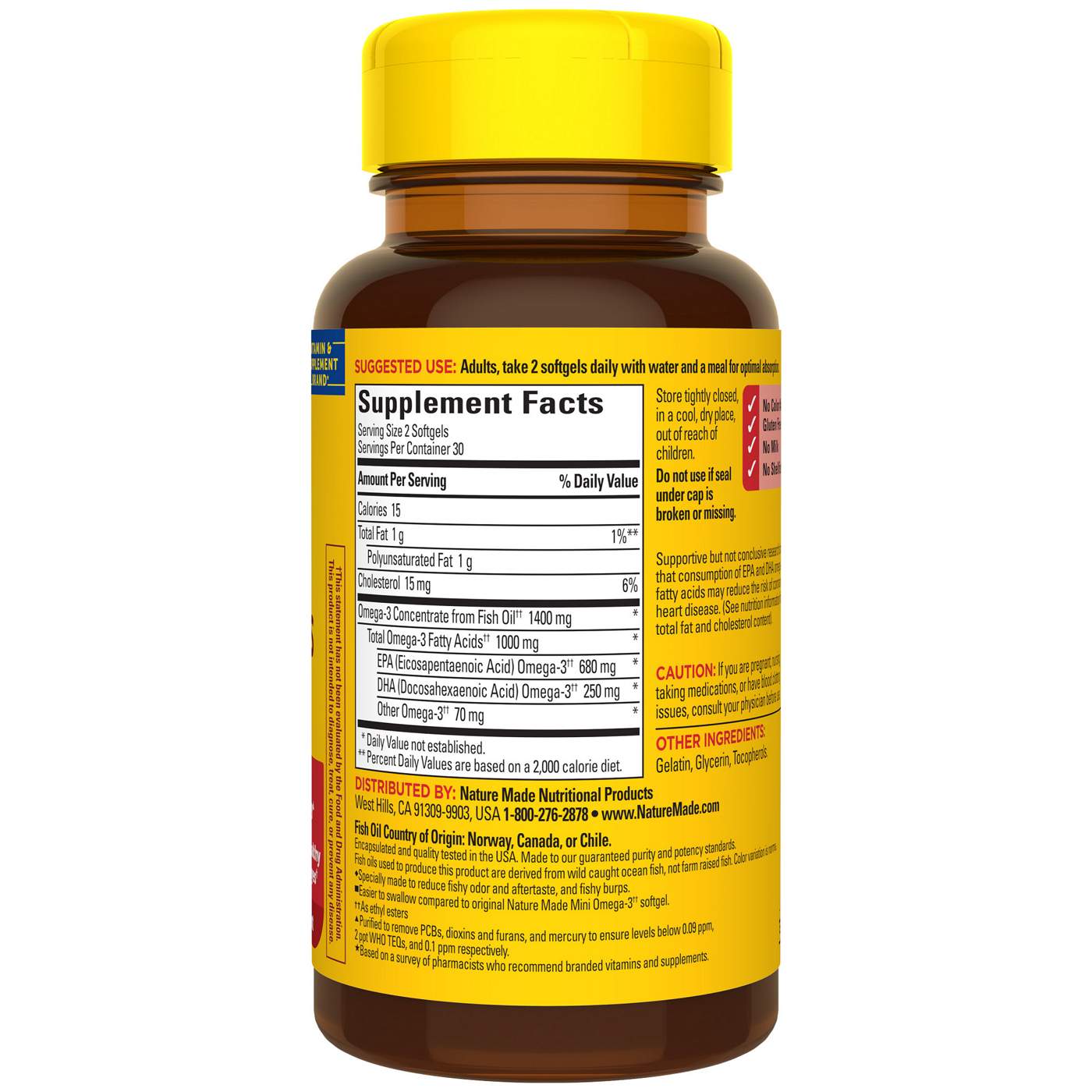 Nature Made Fish Oil Minis Extra Strength 1400 mg Softgels; image 4 of 4