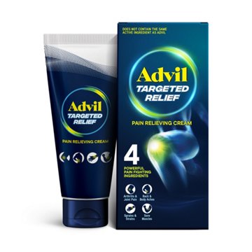 Advil Targeted Relief Pain Relieving Cream, Up to 8 Hours of Powerful Relief of Minor Arthritis Pain, Joint Pain, Lower Back Pain and Muscle Pain, 2.3 oz