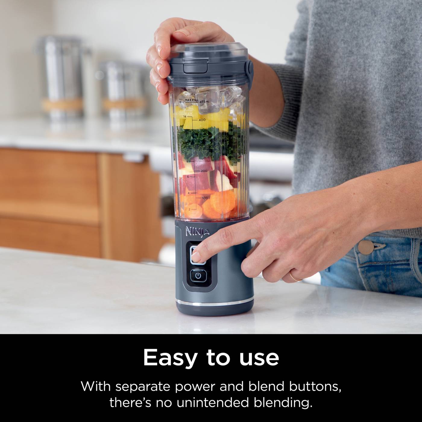 Ninja Blast Portable Blender - Denim Blue; image 9 of 9