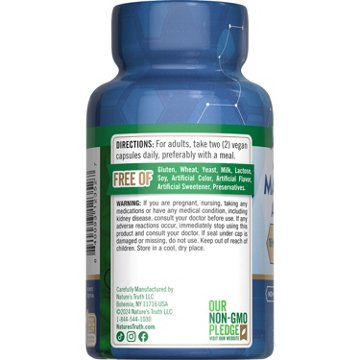 Nature's Truth Advanced Magnesium Enhanced Absorption Capsules, 60 ct