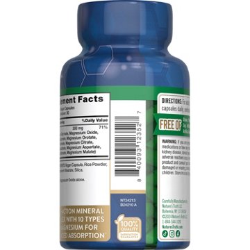 Nature's Truth Advanced Magnesium Enhanced Absorption Capsules, 60 ct