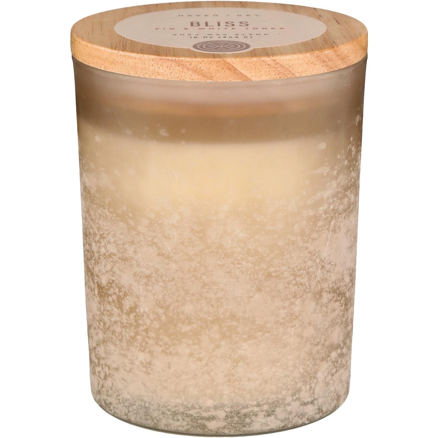 Haven + Key Bliss Scented Candle - Fig & White Tonka; image 1 of 2