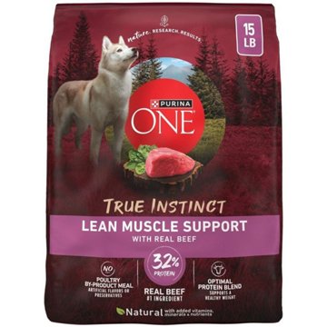 Purina ONE True Instinct Lean Muscle Support Natural High Protein Dog Food - Real Beef