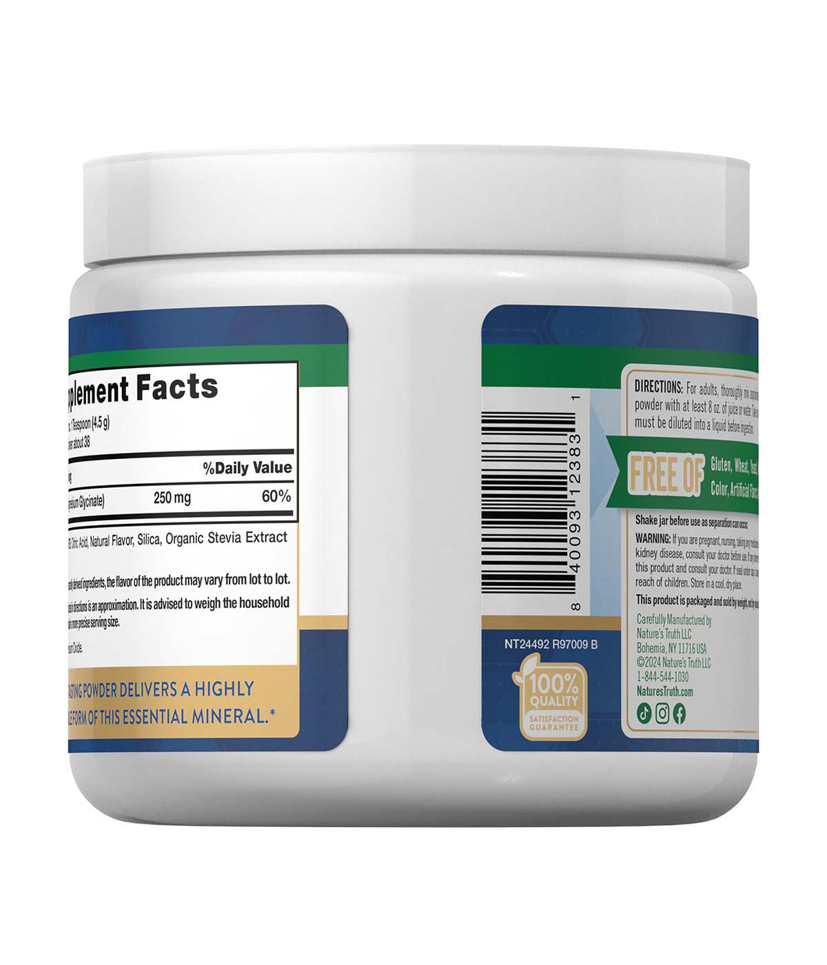 Nature's Truth Magnesium Glycinate Powder Shop Minerals at HEB