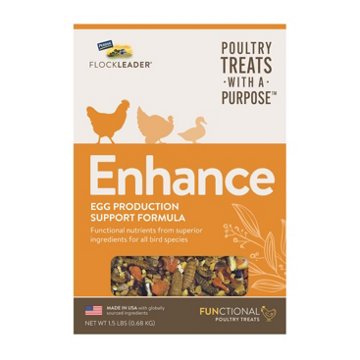Flockleader Enhance Egg Production & Quality Poultry Treats, 1.5 lb