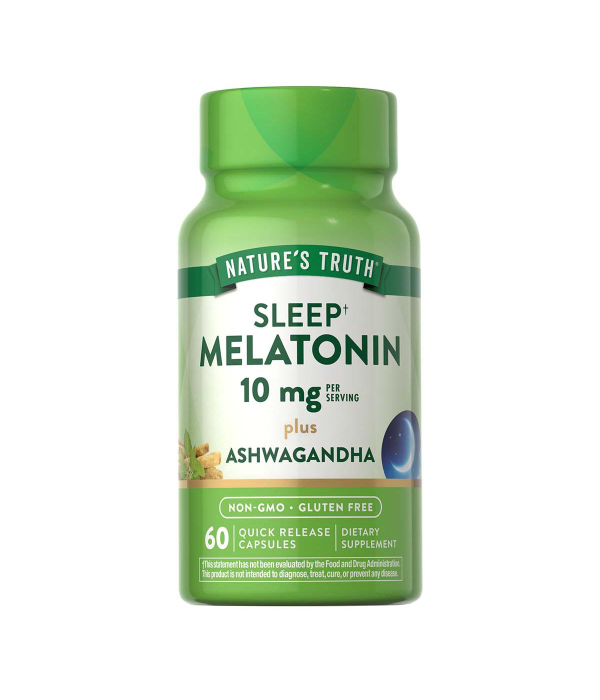 Nature's Truth Sleep+ Melatonin 10 mg Quick Release Capsules; image 1 of 3