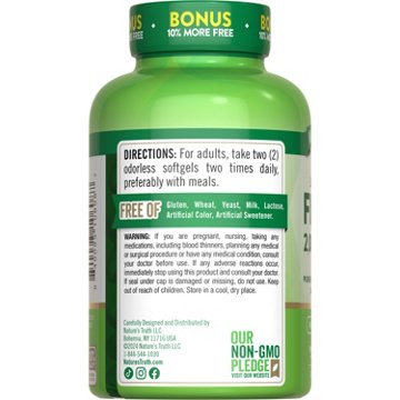 Nature's Truth Purified Fish Oil 2000 mg Odorless Softgels - Lemon Flavor