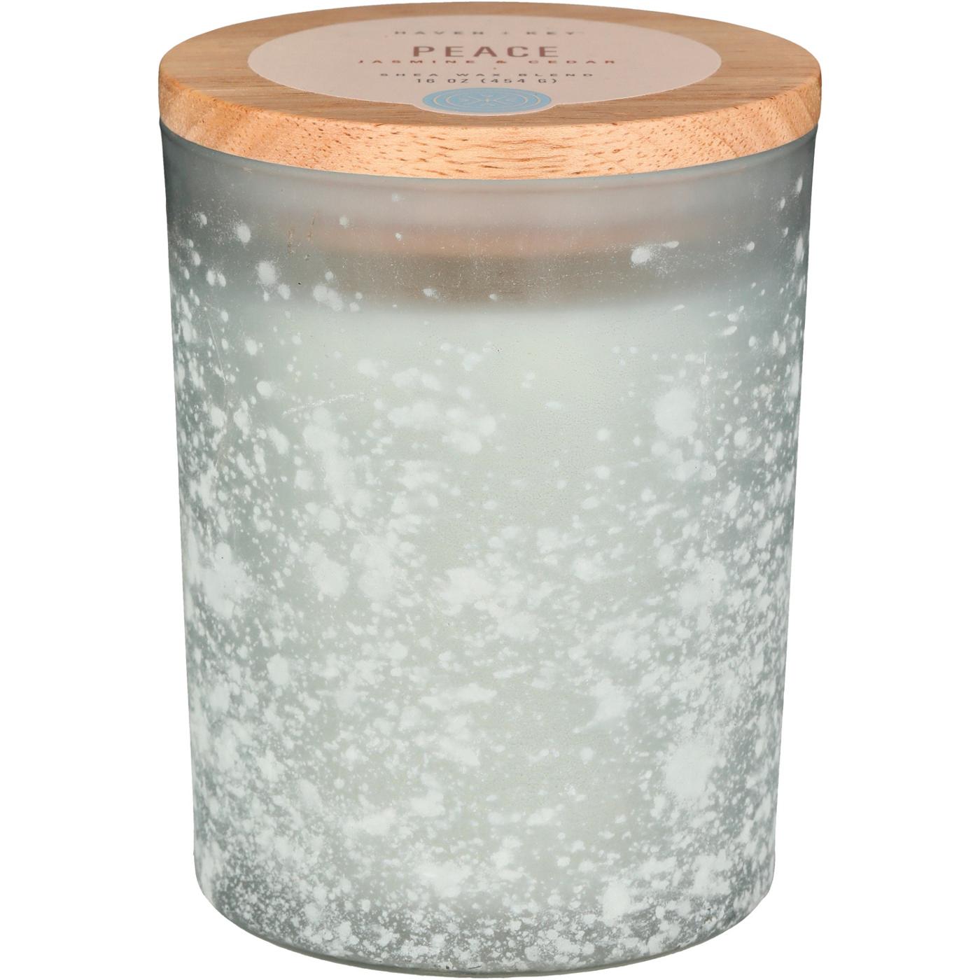 Haven + Key Peace Scented Candle - Jasmine & Cedar; image 1 of 2