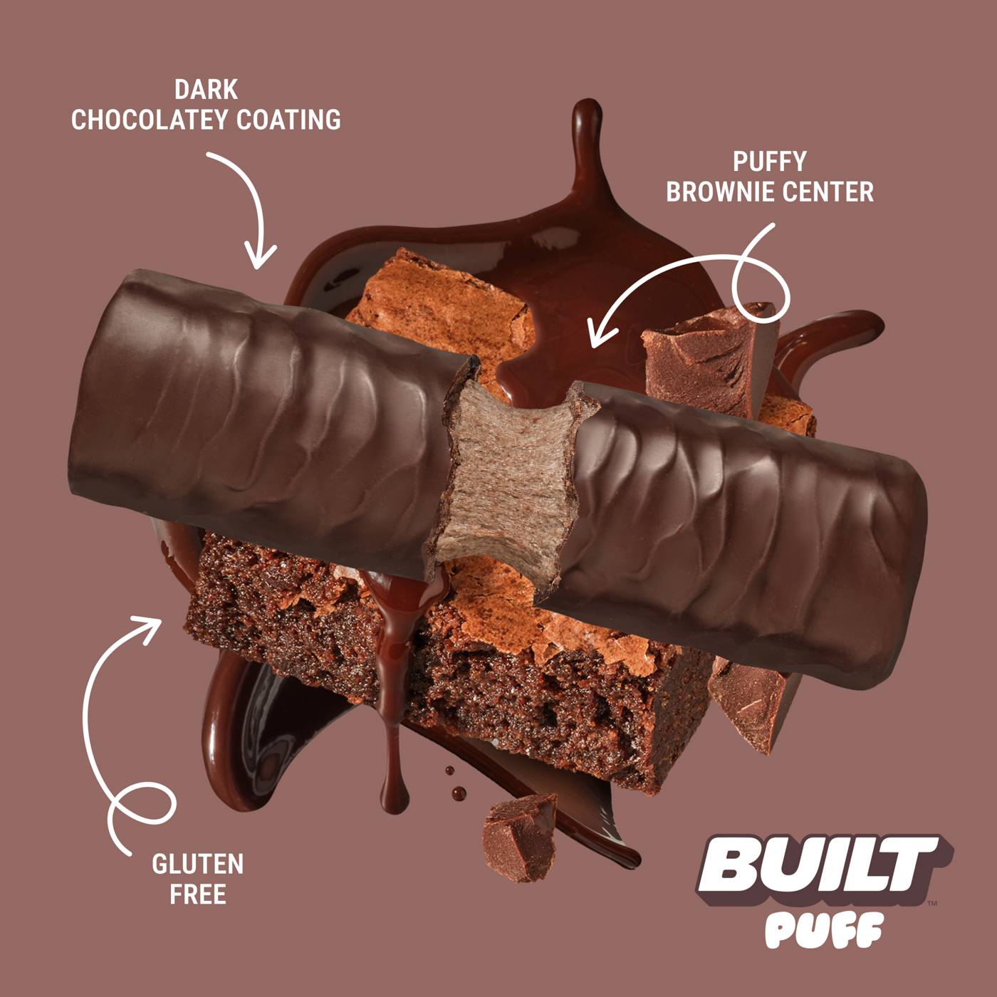 BUILT Puff 17g Protein Bar - Brownie Batter; image 2 of 5