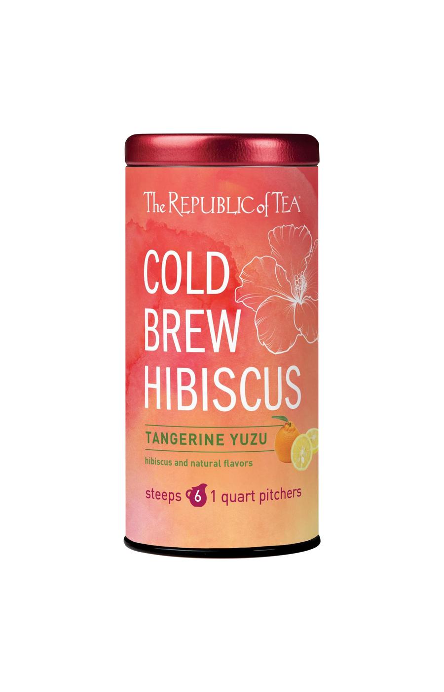 The Republic of Tea Tangerine Yuzu Hibiscus Cold Brew - Shop Tea