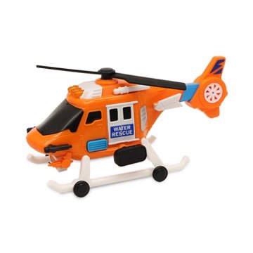 Goldlok City Service Vehicles - Firetruck, Recycle Truck, & Helicopter, 3 pk