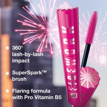 Maybelline Lash Sensational Firework Washable Mascara - Blackest Black