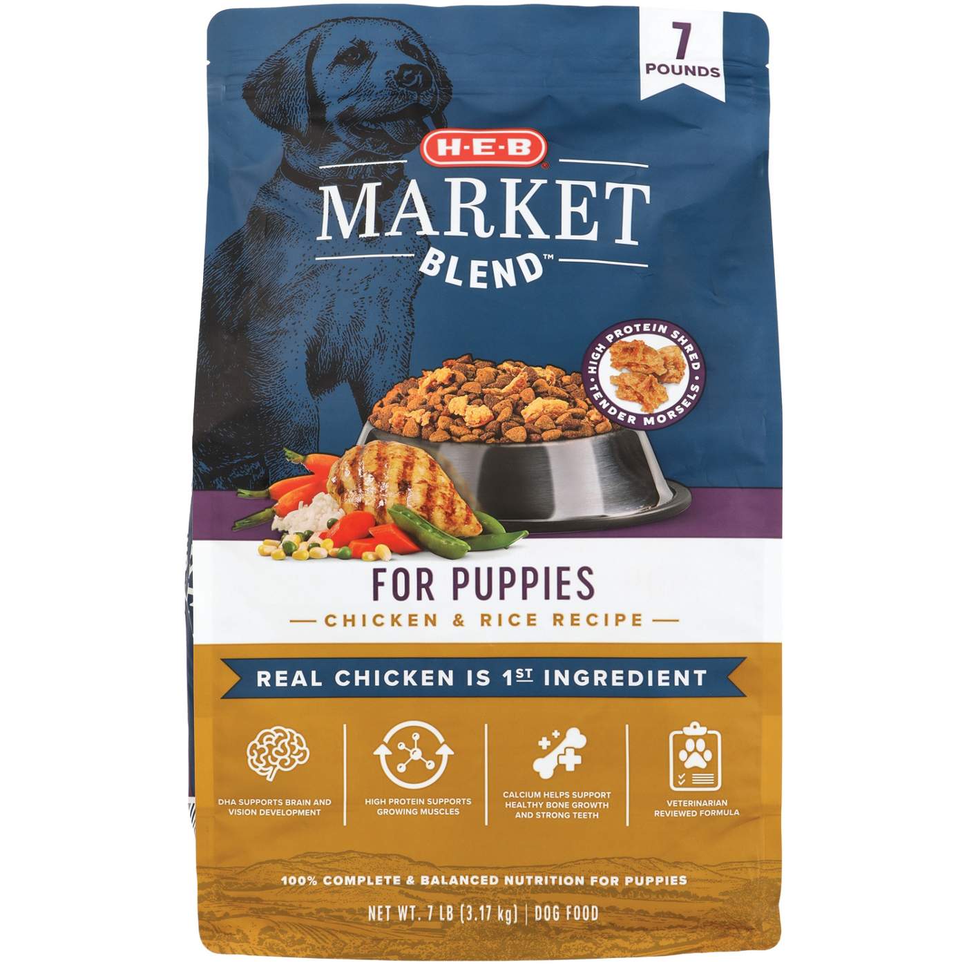 H-E-B Market Blend Puppy Dry Dog Food - Chicken; image 1 of 5