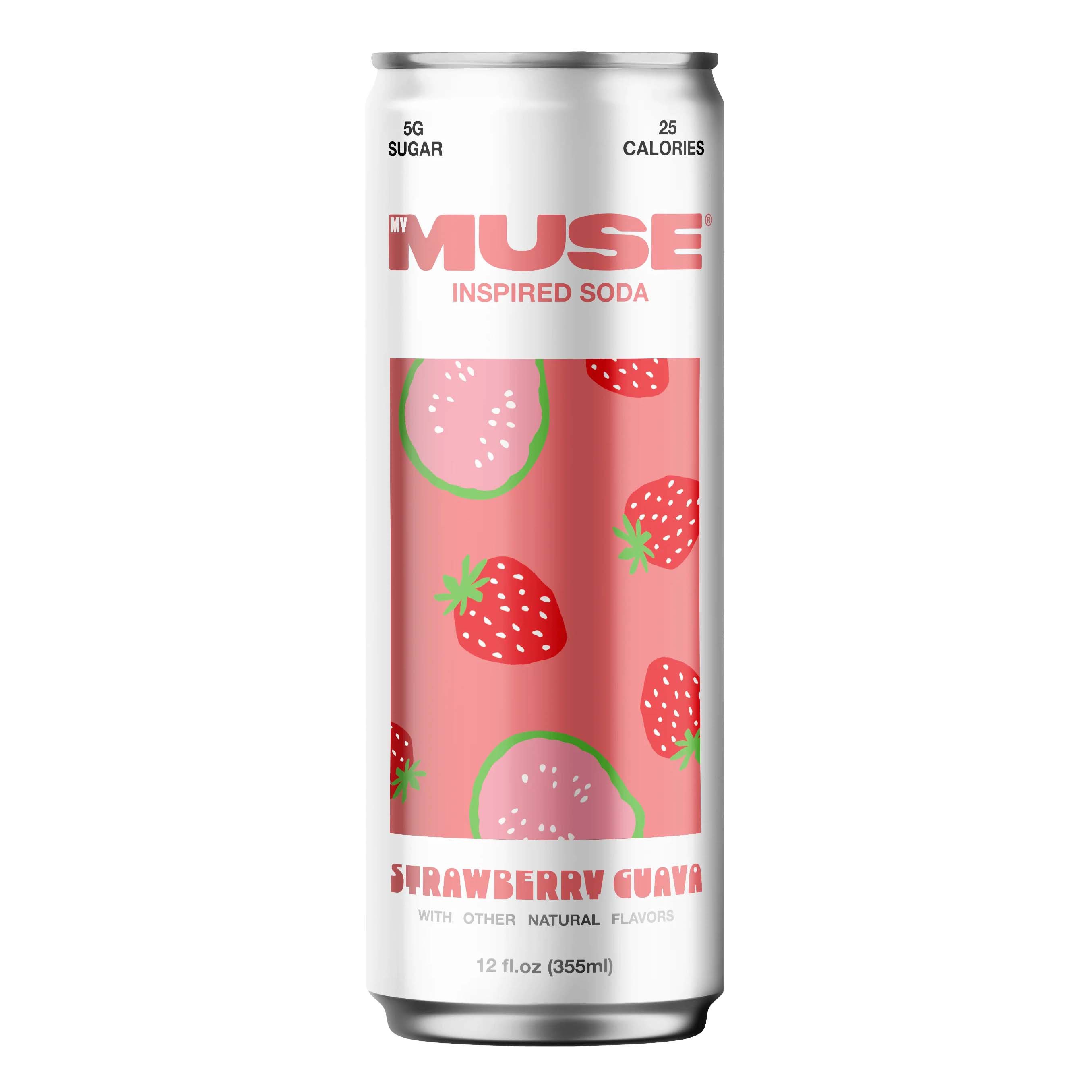 My Muse Inspired Soda - Strawberry Guava - Shop Soda at H-E-B