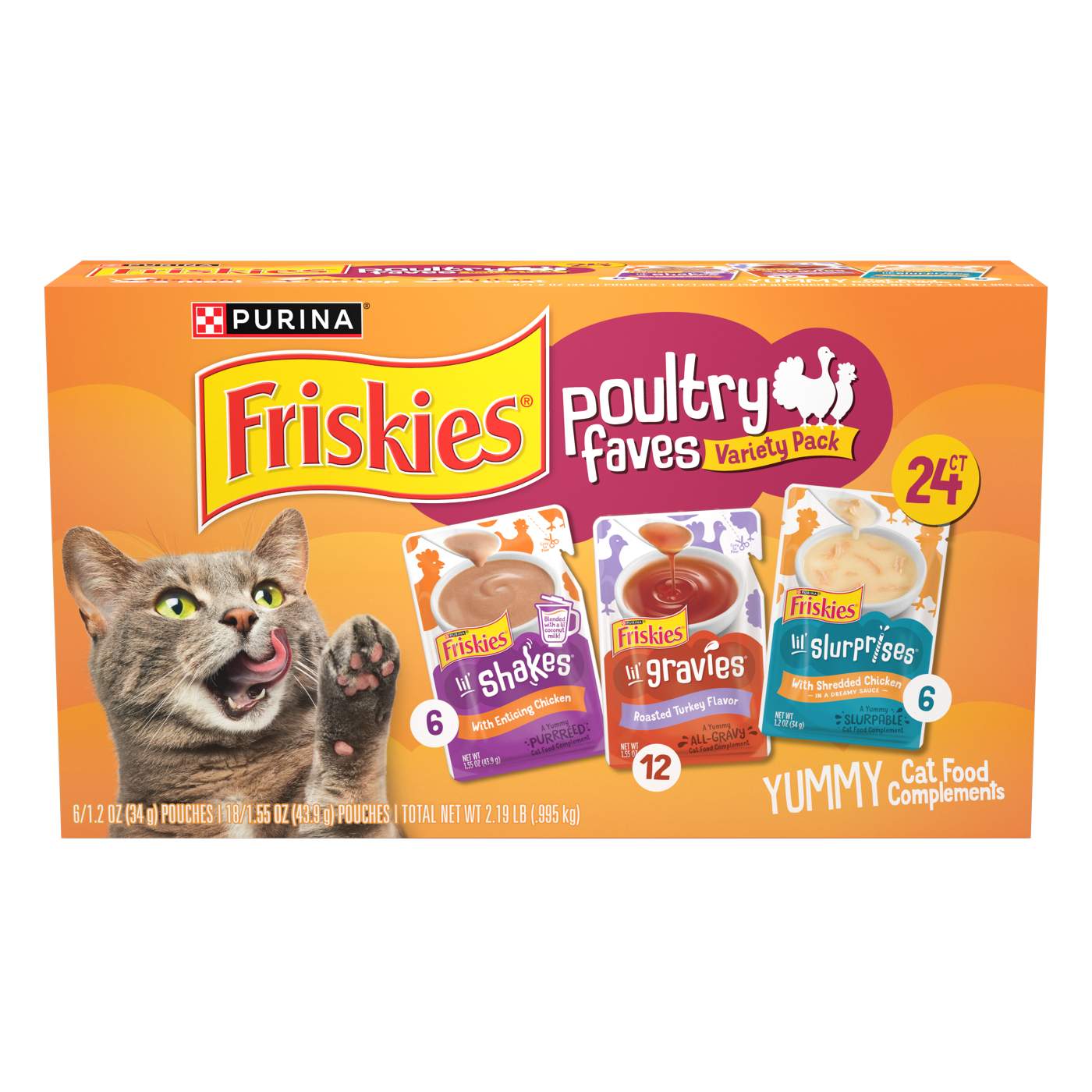 Friskies Wet Cat Treats Variety Pack, Poultry Faves; image 1 of 8