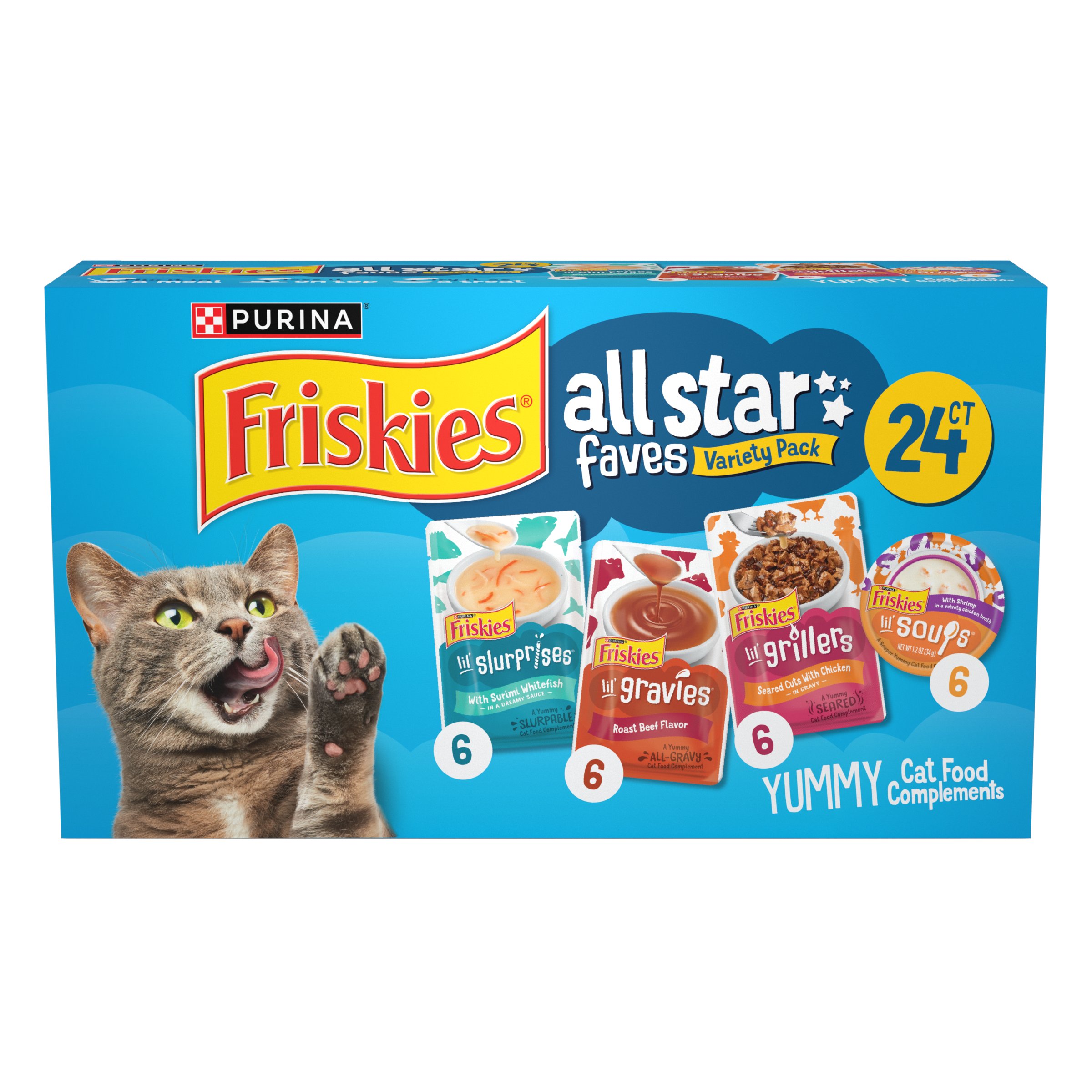 Friskies Wet Cat Treats Variety Pack, All Star Faves - Shop Food at H-E-B