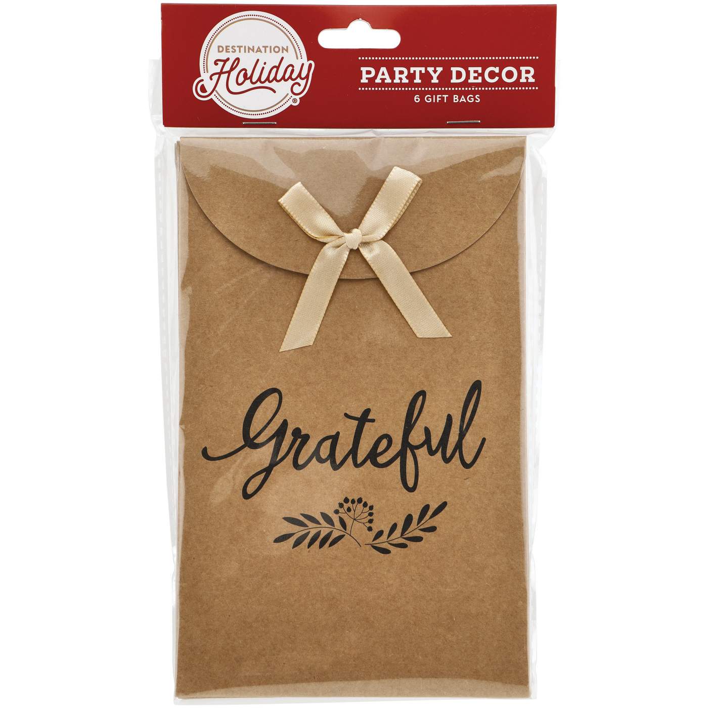 Destination Holiday Thanksgiving Grateful Gift Bags; image 1 of 2