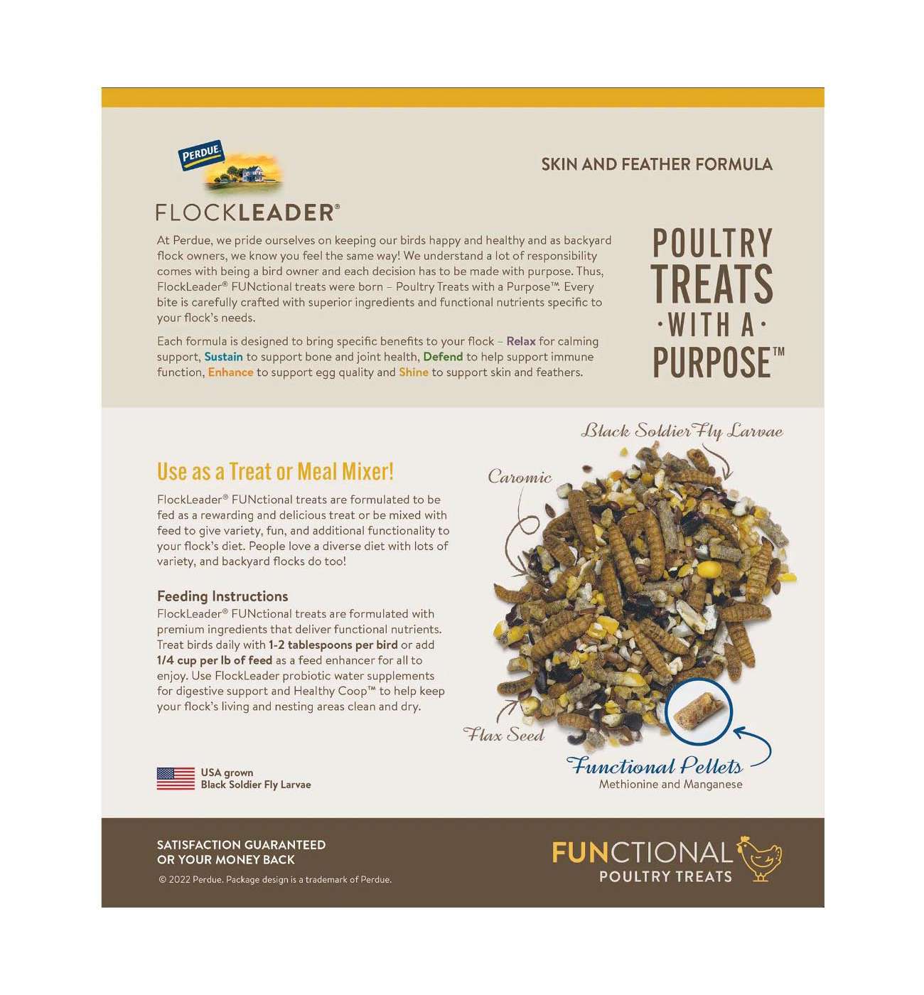 Flockleader Shine Skin & Feather Support Formula Poultry Treats; image 4 of 4