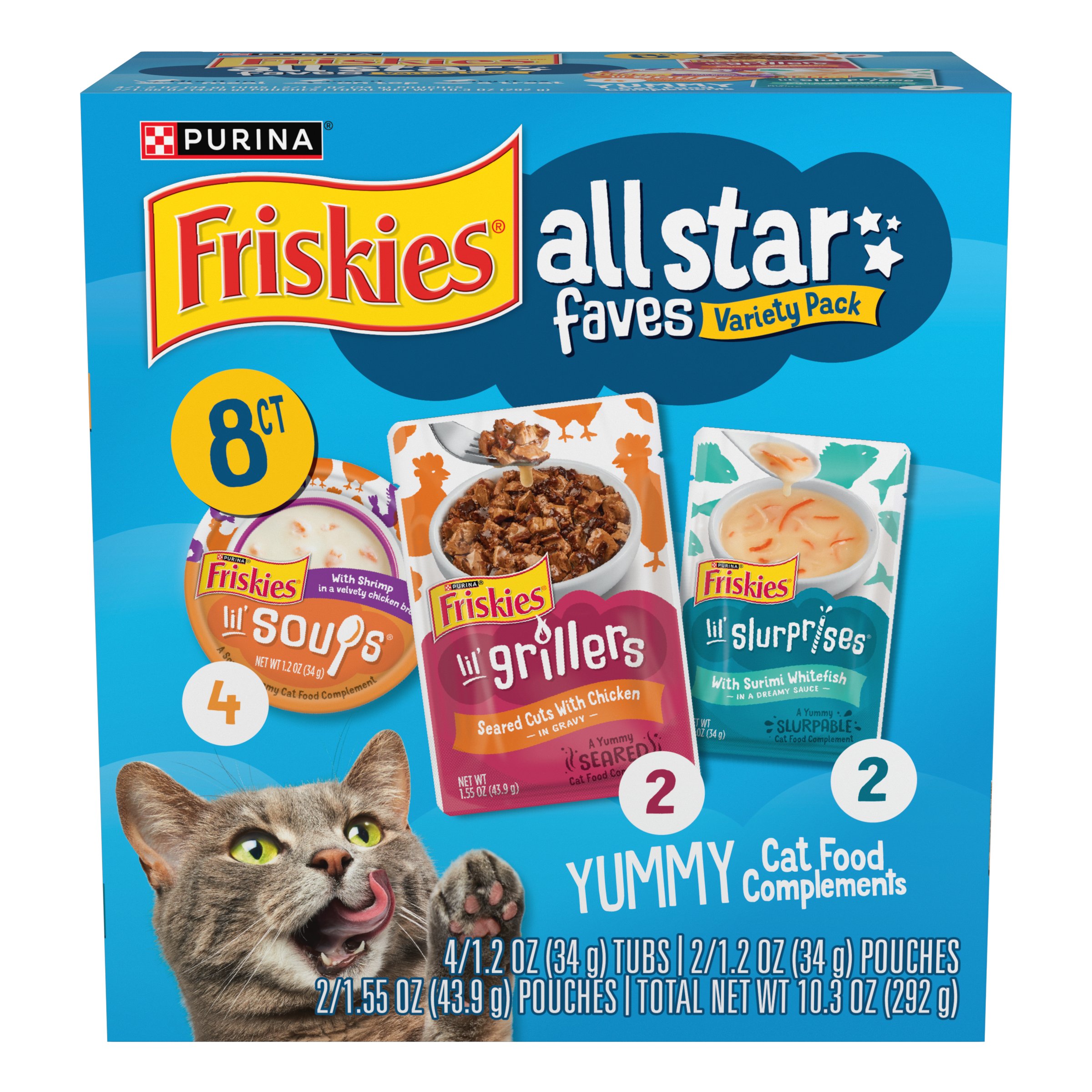 Friskies Wet Cat Treats Variety Pack All Star Faves Shop Food at H E B