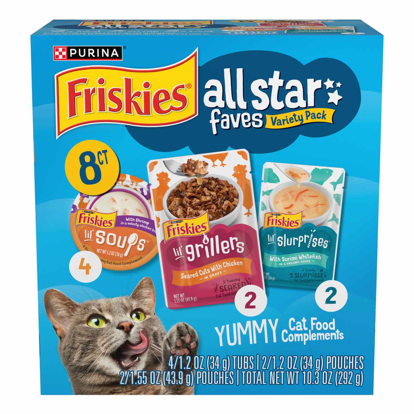 Friskies Wet Cat Treats Variety Pack, All Star Faves; image 1 of 8