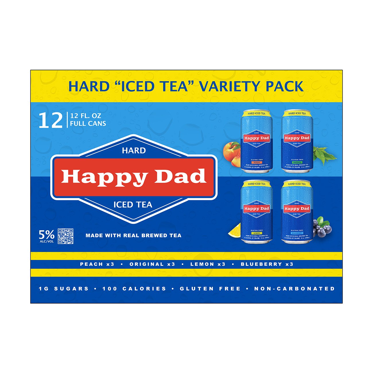 Happy Dad Hard Iced Tea Variety Pack 12 Pk Cans - Shop Malt Beverages 