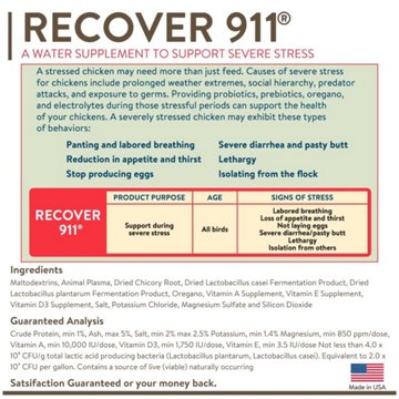 Flockleader Recover 911 Water Supplement, 8 oz