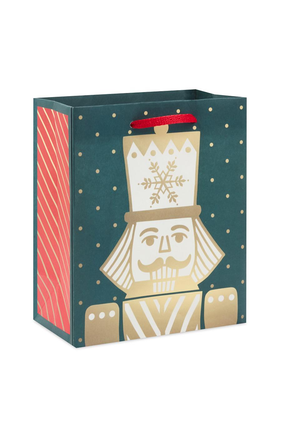 Hallmark Small Holiday Gift Bag - Gold Nutcracker; image 1 of 6