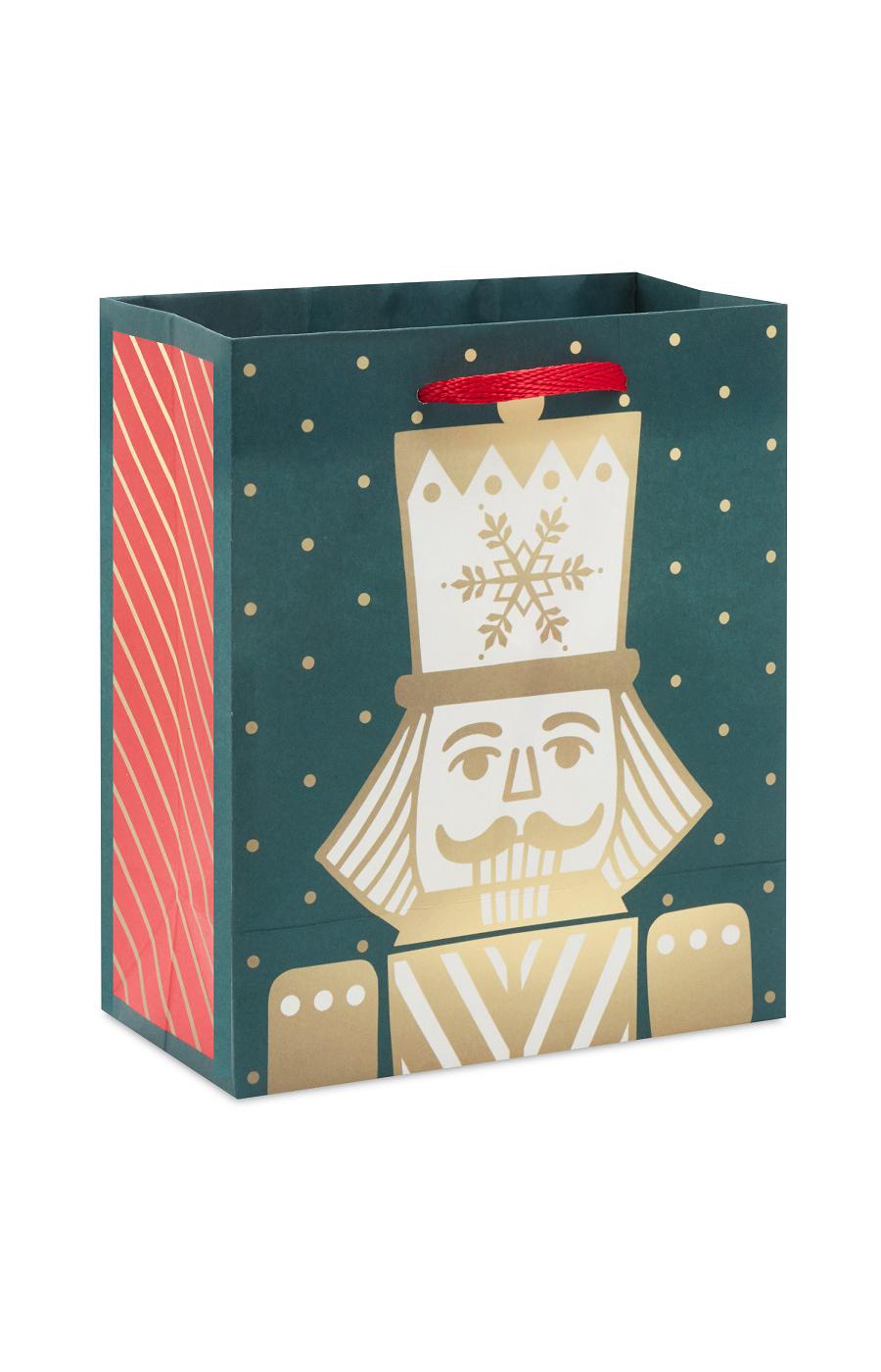 Hallmark Small Holiday Gift Bag - Gold Nutcracker; image 2 of 6