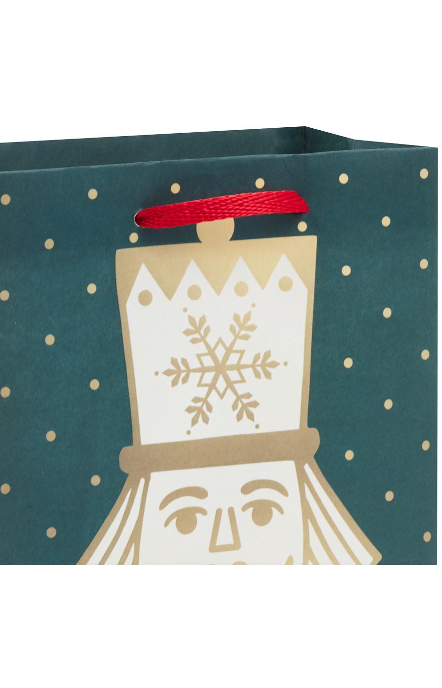 Hallmark Small Holiday Gift Bag - Gold Nutcracker; image 3 of 6