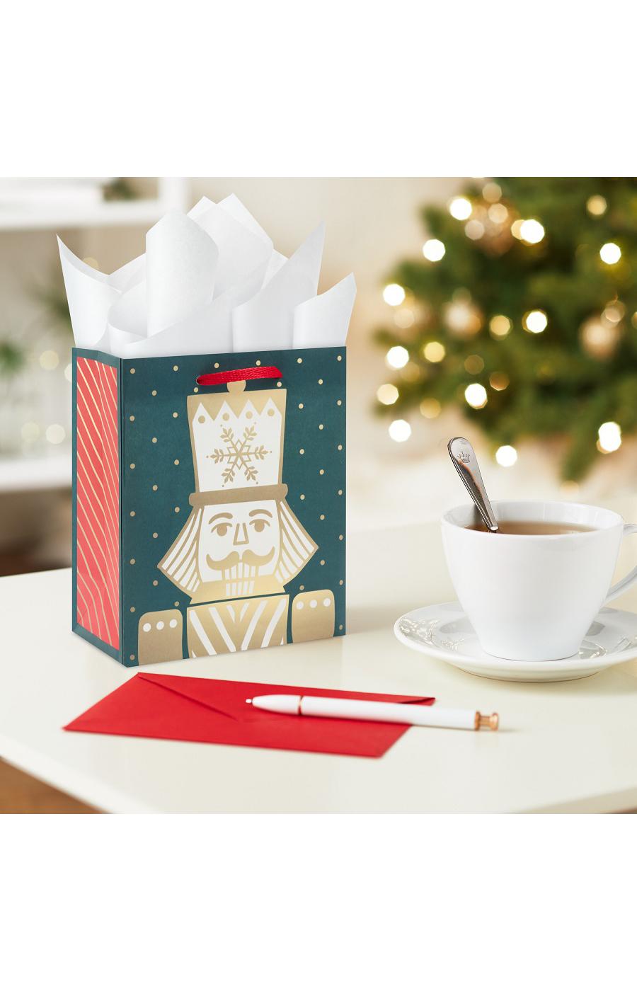 Hallmark Small Holiday Gift Bag - Gold Nutcracker; image 6 of 6