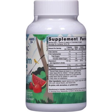 Nordic Naturals Kids' Calm Magnesium & L-Theanine Gummies - Strawberry Watermelon
