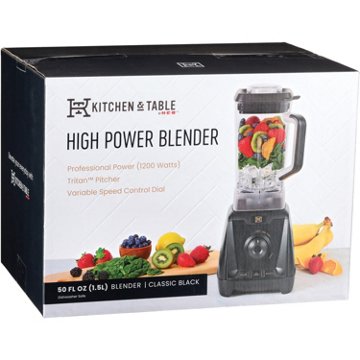 Kitchen & Table by H-E-B 1200W Blender - Classic Black, 1.5 L