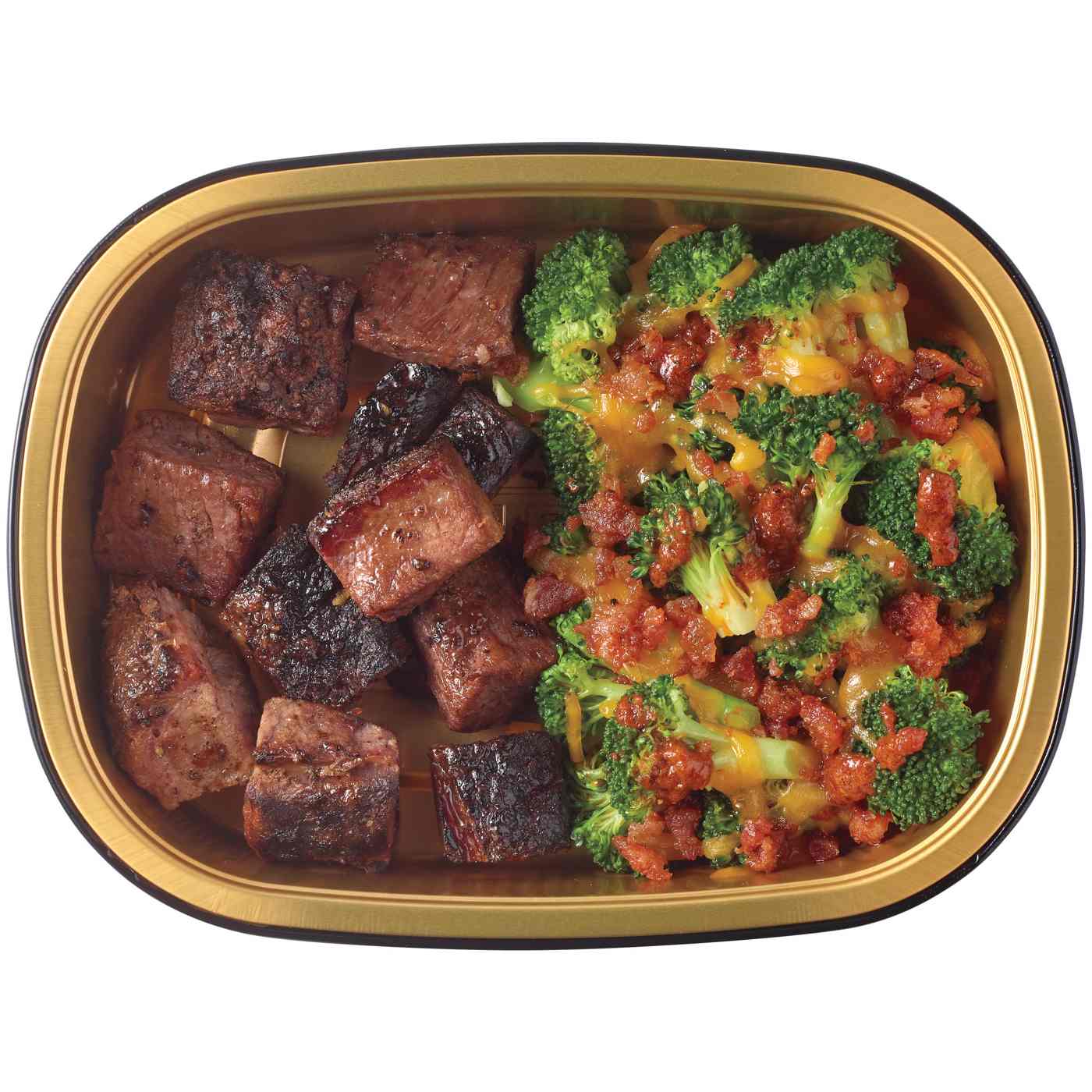 Meal Simple by H-E-B Low-Carb Lifestyle Beef Brisket Burnt Ends & Broccoli; image 3 of 3