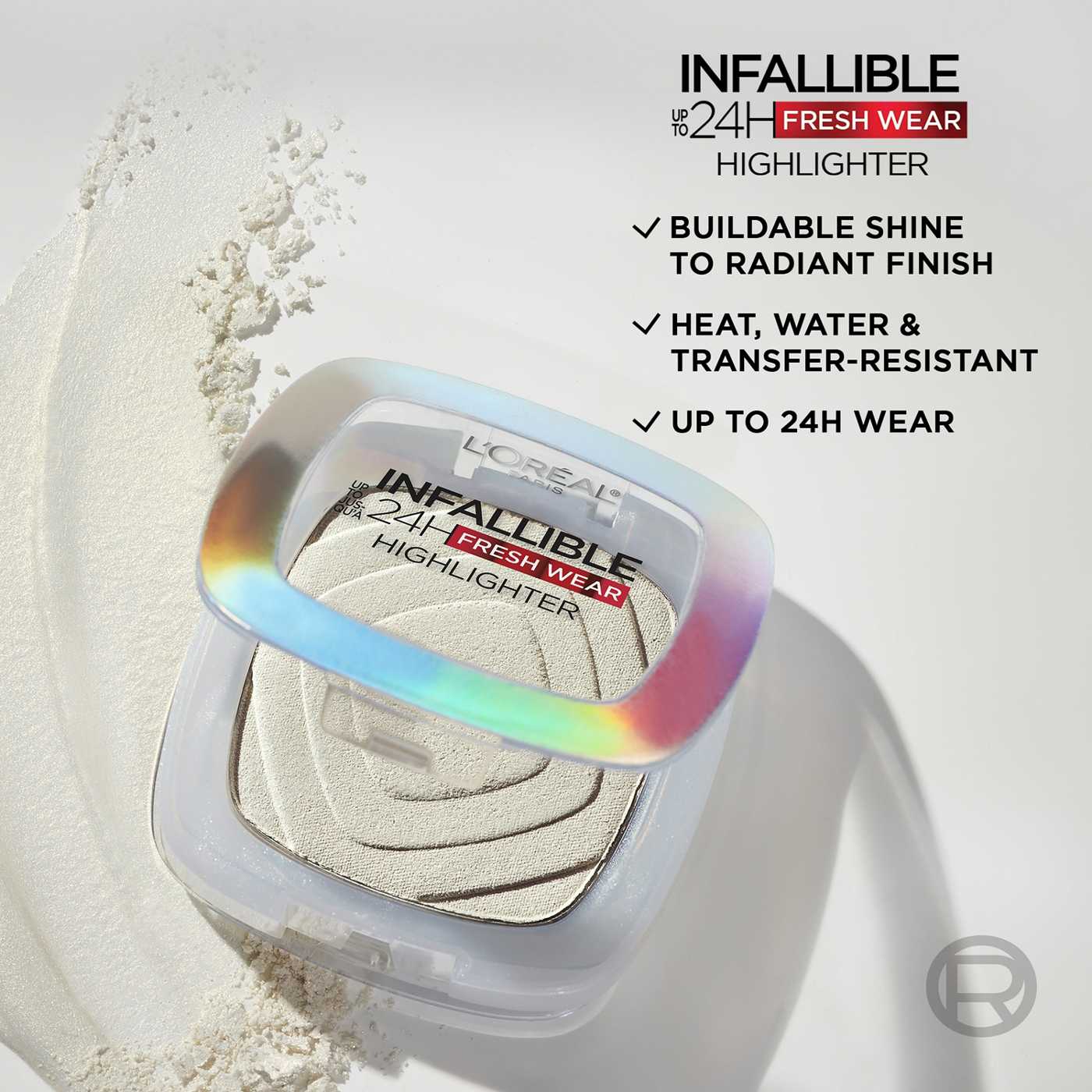 L'Oréal Paris Infallible 24H Fresh Wear Highlighter - Icy Gold; image 5 of 6