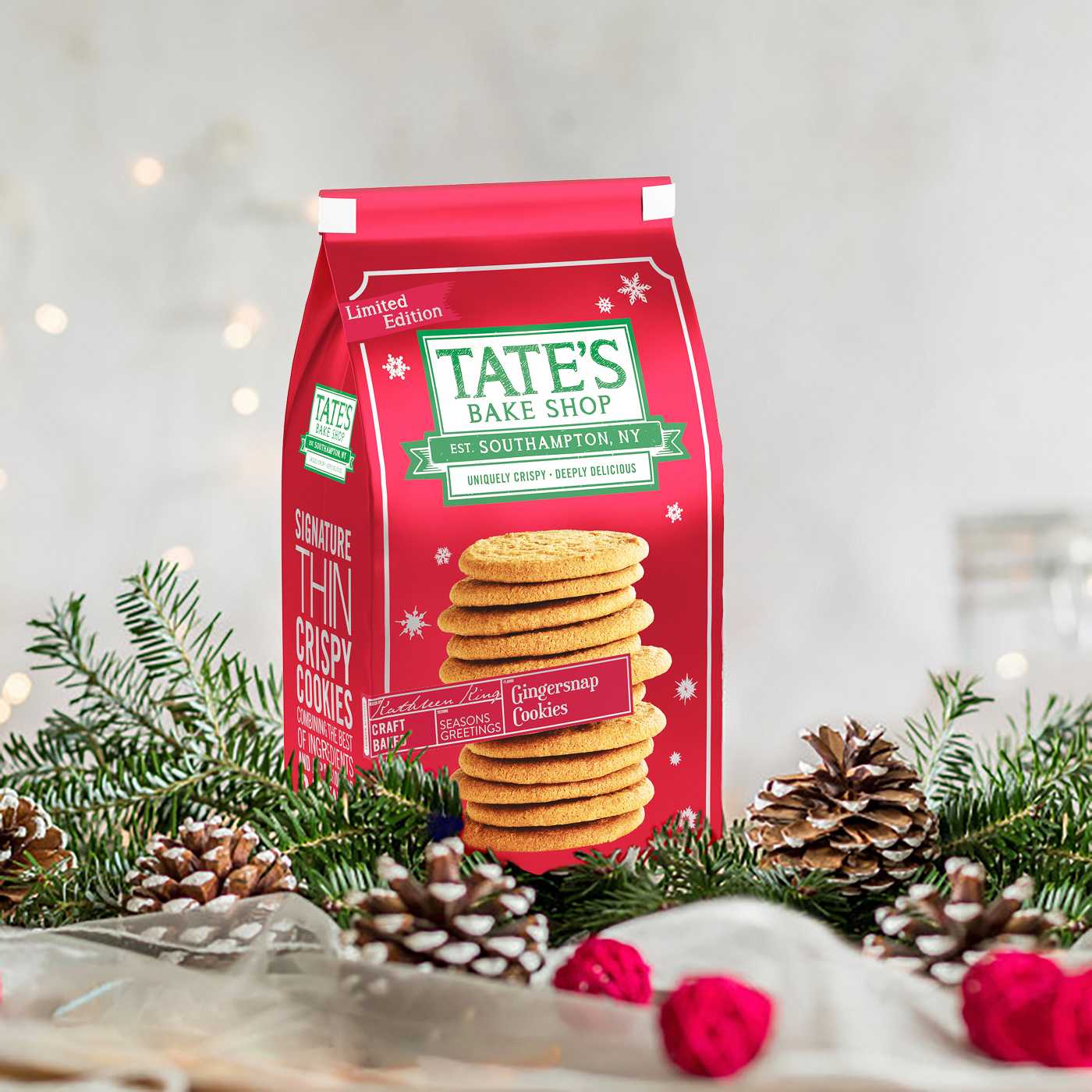 Tate's Bake Shop Limited Edition Gingersnap Cookies; image 5 of 10