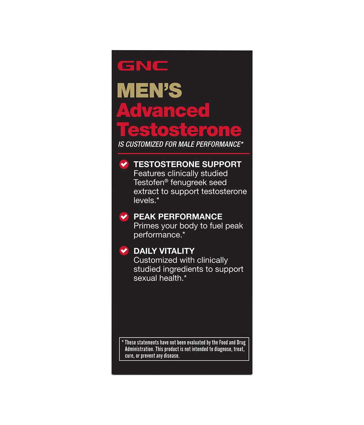 GNC Men's Advanced Testosterone Capsules; image 4 of 4