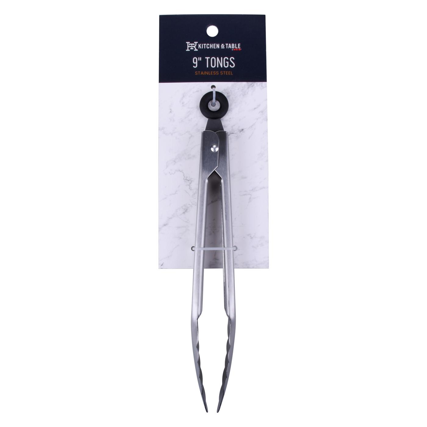 Kitchen & Table by H-E-B Stainless Steel Tongs; image 1 of 3