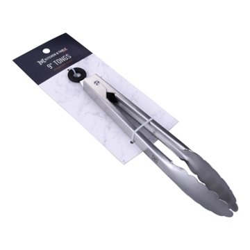 Kitchen & Table by H-E-B Stainless Steel Tongs, 9''