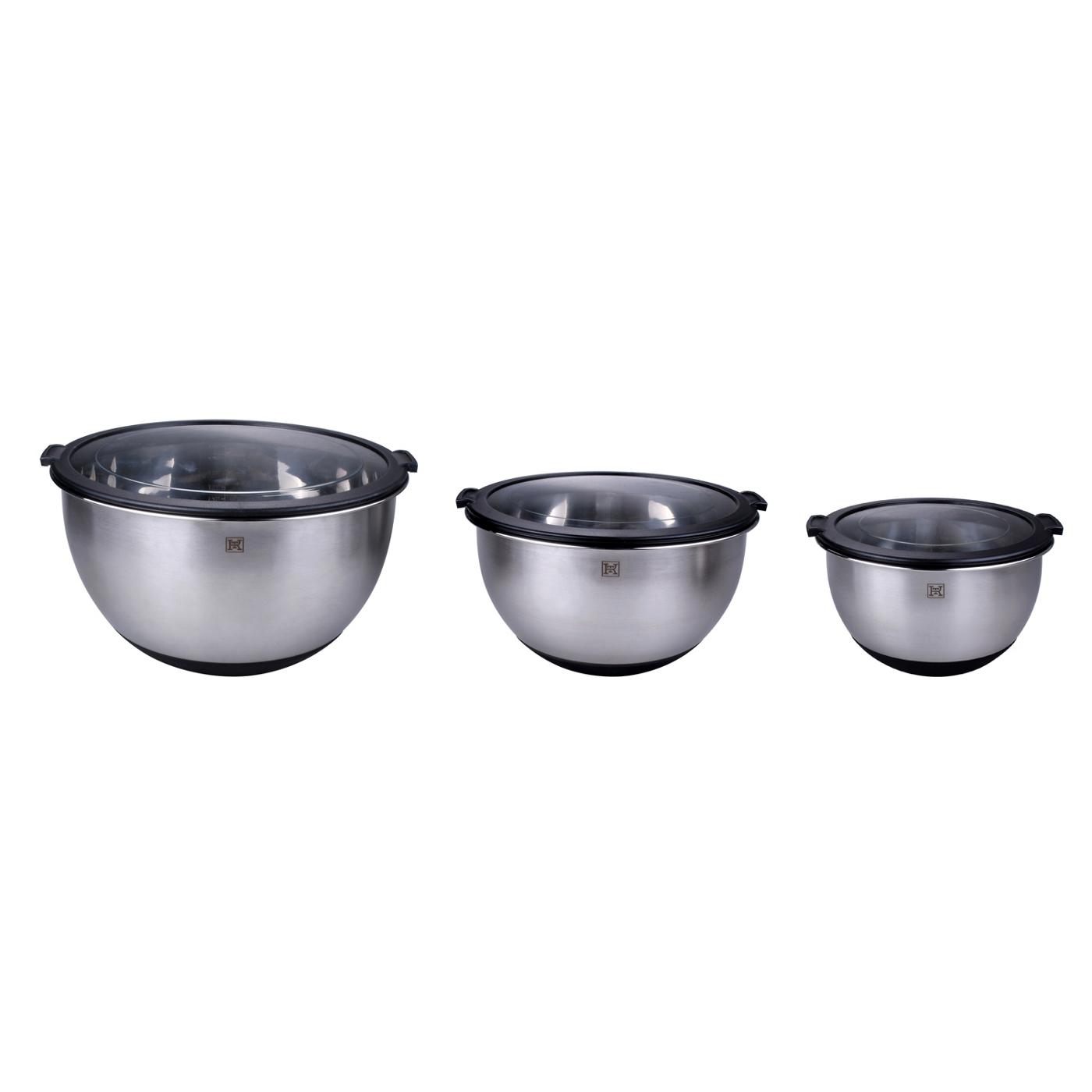 Kitchen & Table by H-E-B Stainless Steel Mixing Bowl Set; image 6 of 7