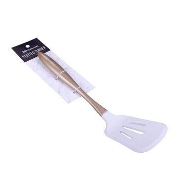 Kitchen & Table by H-E-B Stainless Steel & Silicone Slotted Turner - Gold