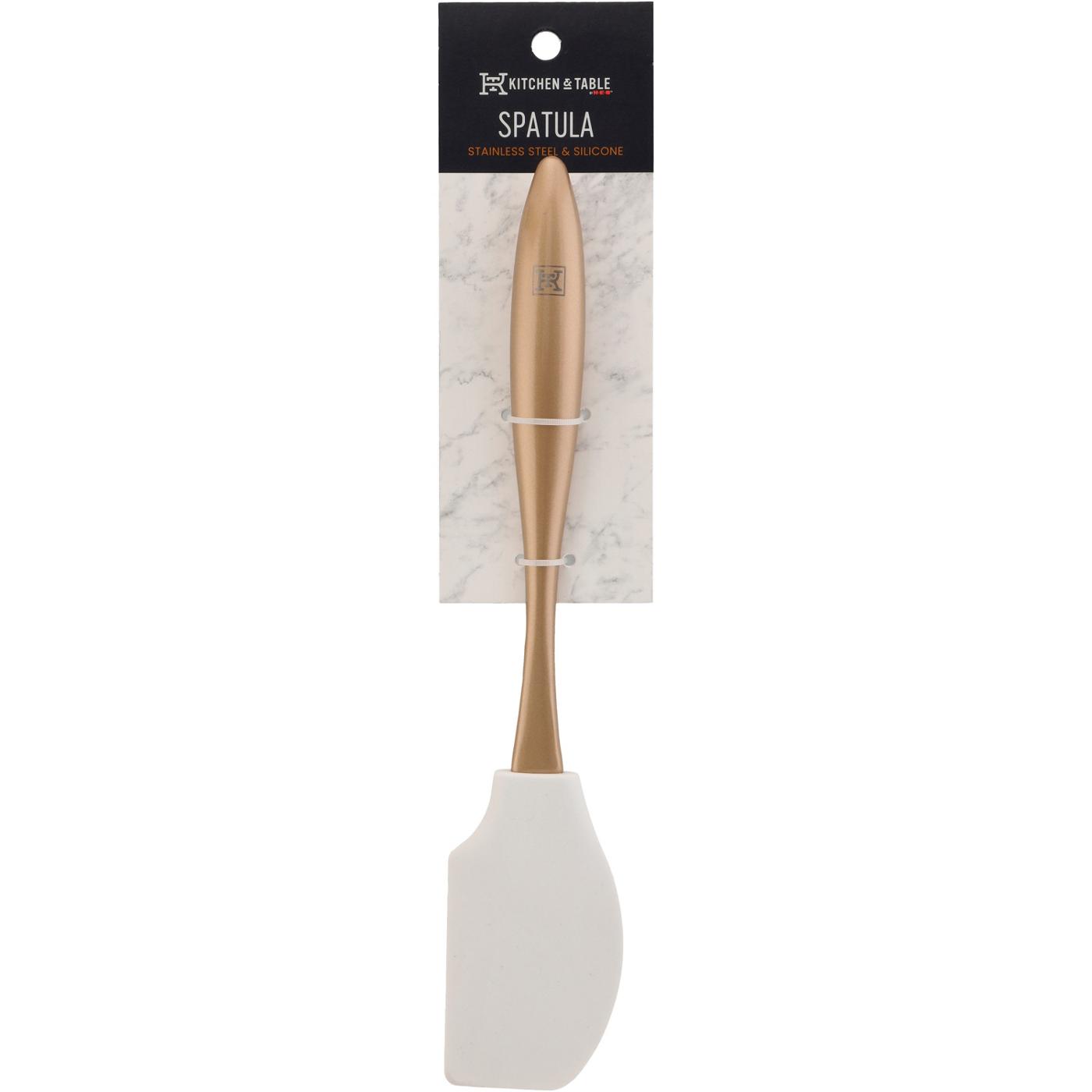 Kitchen & Table by H-E-B Stainless Steel & Silicone Spatula - Gold; image 1 of 3