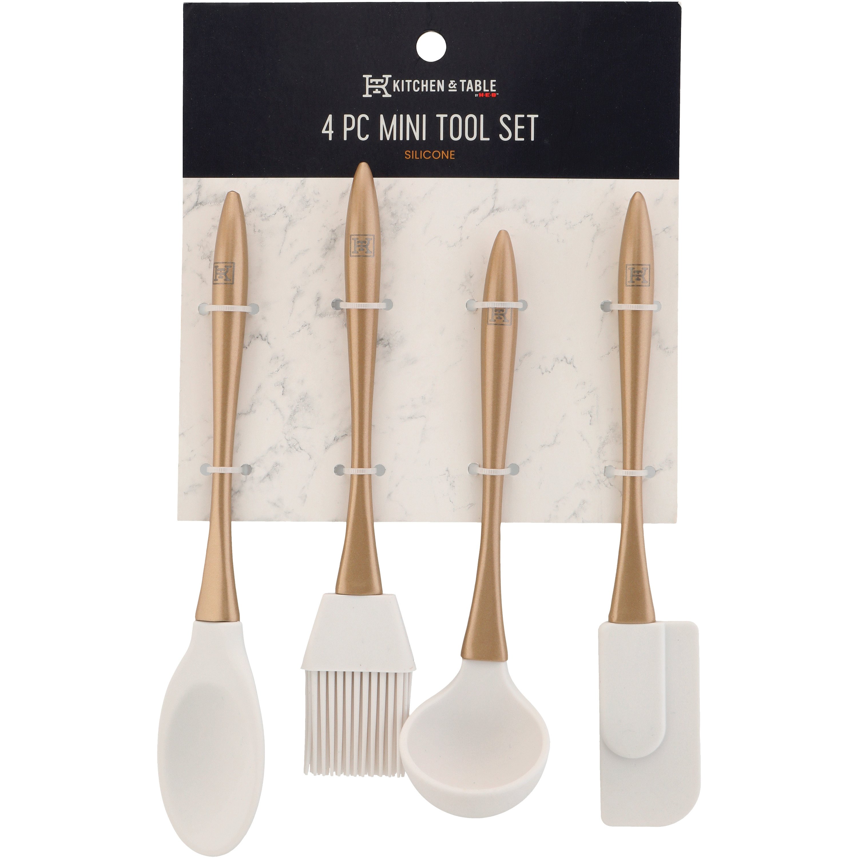 Kitchen & Table by H-E-B Silicone Mini Tool Set - Gold